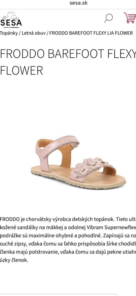 Froddo barefoot flexy flower sandále, froddo,31