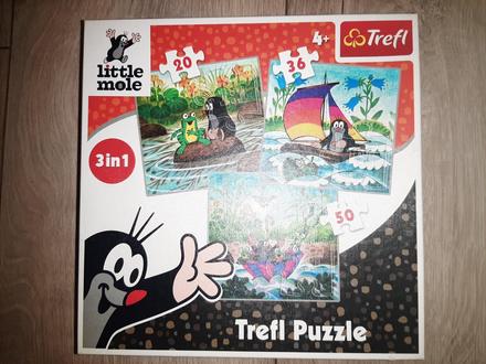 Puzzle krteček 3v1, 
