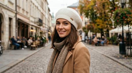 Dámska pletené baretky grace viac farieb,