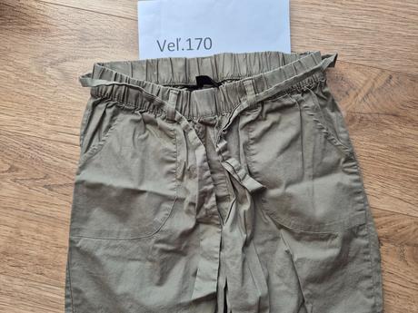 Olivovo zelené tenké nohavice veľ.170, bonprix,170