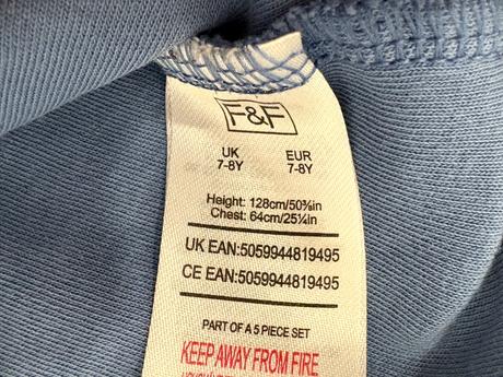 5x tielko veľ. 122/128, f&f,128