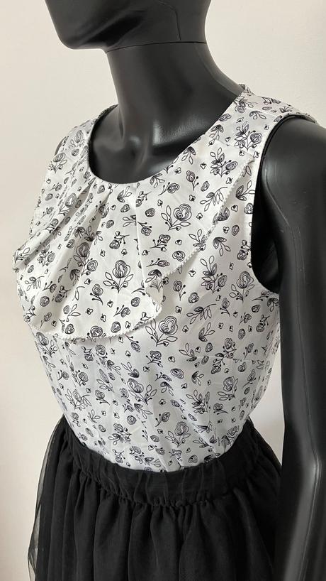 Dámska vzorovaná blúzka čiernobiela gap (xs), gap,xs