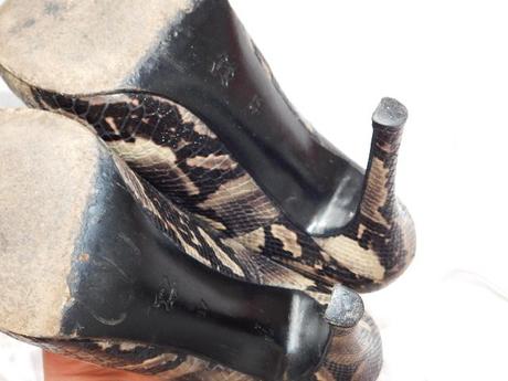 Kvalitne pyton topanky z pravej kože, 37