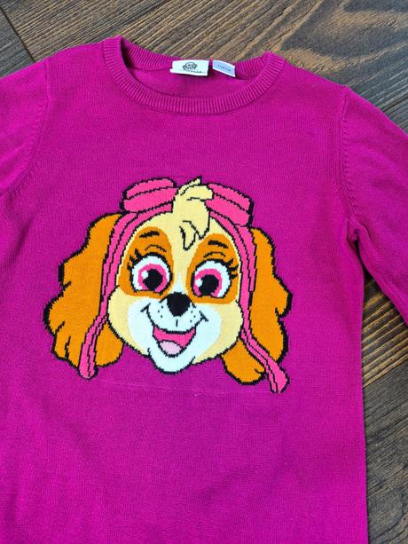 Šaty svetríkové paw patrol skye, nickelodeon,110