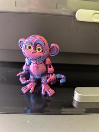 3d tlač opice, 