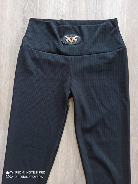Vrubkovane legíny vyšší pas, xl