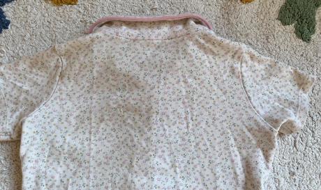 2x biele kvetované bavlnené pyžamo, f&f, 98, f&f,98