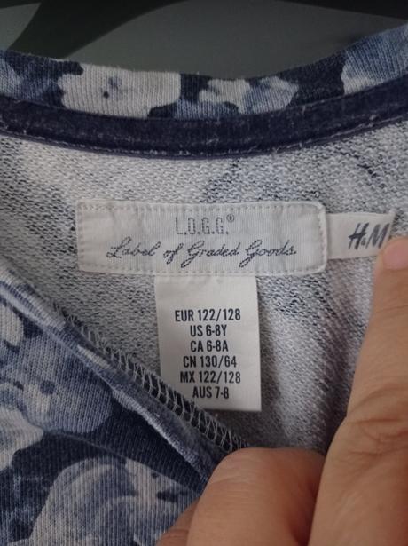 Teplákové šaty 122/128, h&m,122