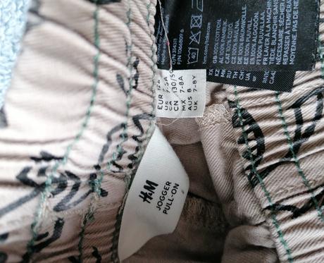 Dvoje nohavice, h&m,128