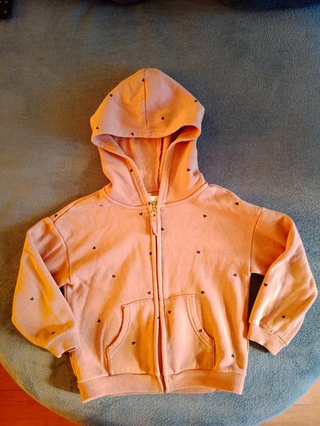 Mikina so srdiečkami, h&m,110