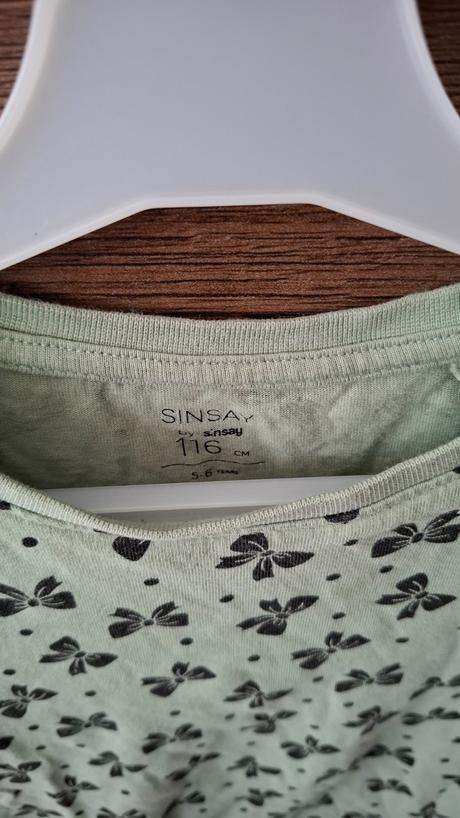 Tričko s dlhým rukávom, sinsay,116