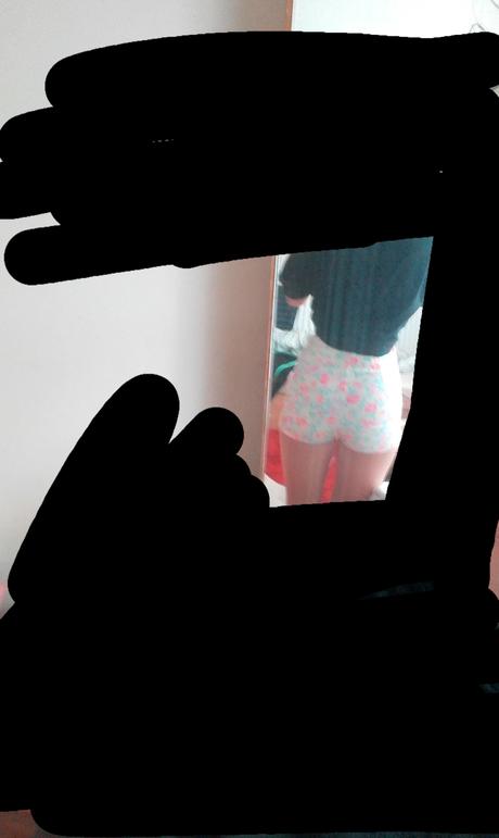 Šortky s vysokým pásom, h&m,34