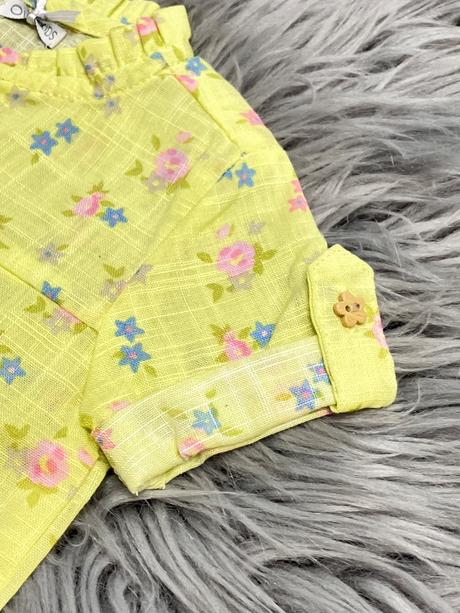 Dievčenská kvetovaná košeľa overkids (1-3 mes.), 56 / 62