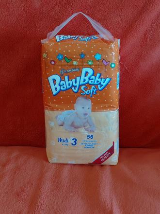 Plienky baby baby soft, 4 kg - 9 kg