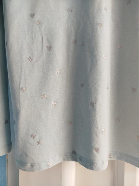 Tričko so srdiečkami 134/140, h&m,134