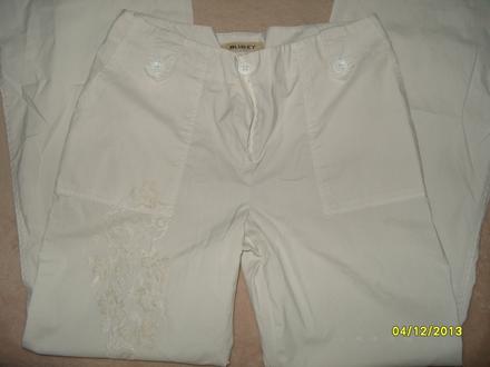 Bavln nohavice s vyšivane 170-m  pas 43 cm, baby,s