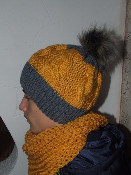 Set na zimu horčicový, 