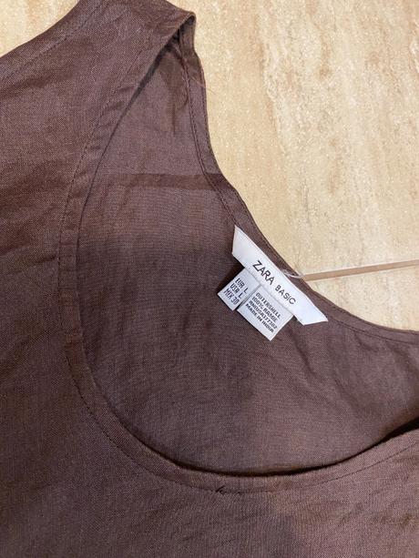 Zara top z ramie, zara,l