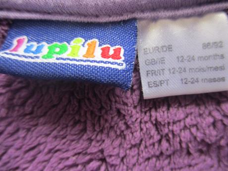 Mikina fialová 12-24 mes., lupilu,86