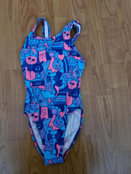 Dievcenske sportove plavky_macka_modre, 134