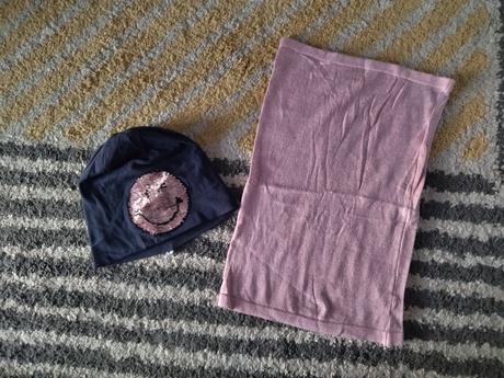 Čiapka smajlík a nákrčník 116/128, 116