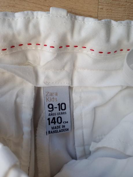 Biele nohavice, zara,140