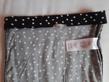 Čierna bodkovaná sukňa, nenos., orsay,xs