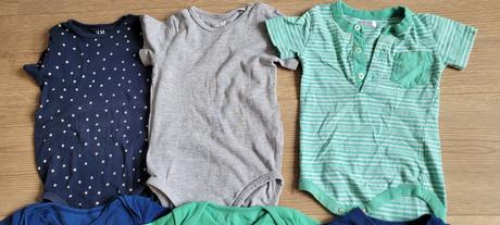 Body s krátkym rukávom 6ks, h&m,86