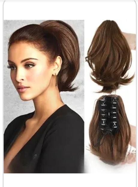 Vlasový príčesok so štipcom cop je husty dlhy,