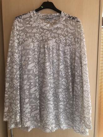Dánska čipkovaná blúzka, l