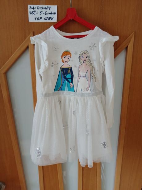 Dievčenské šaty zn.disney veľ.5-6rokov, disney,110