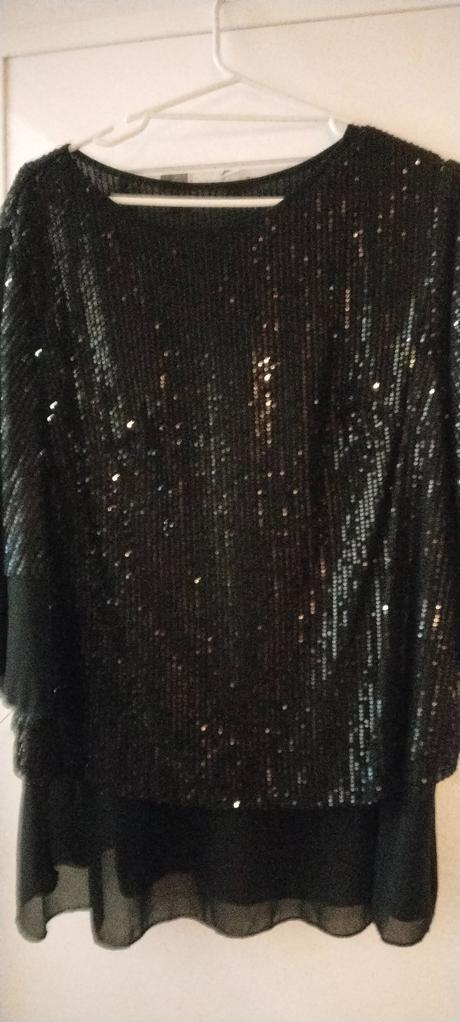 Blúzka elegantná čierna, l