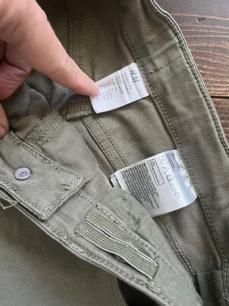 Tenké cargo nohavice 152, h&m,152