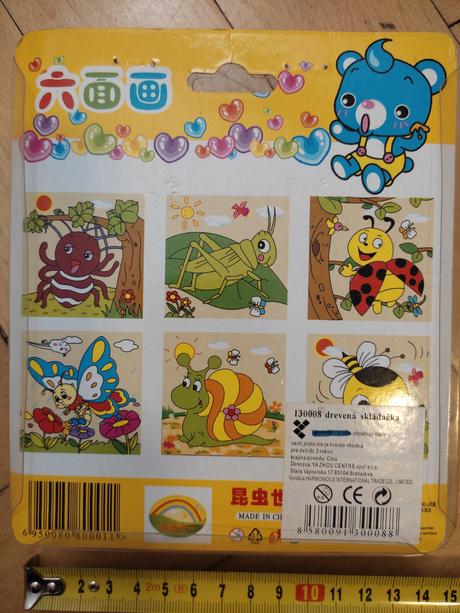 Drevene kocky, zvieratka, 