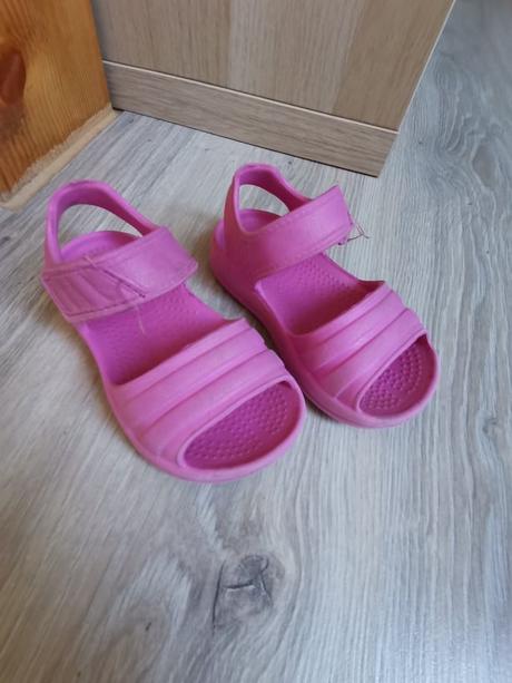 Ružové šľapky na zapínanie - 24, f&f,24