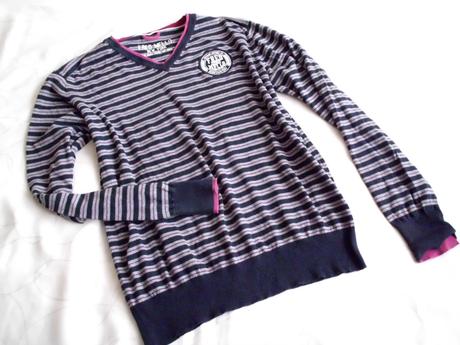 Fred mello pásik svetrík l-xl, xl