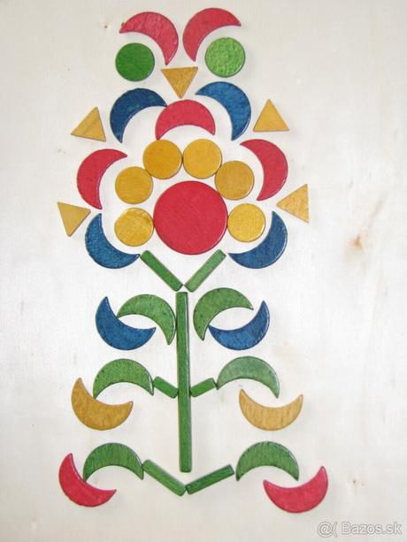 Drevené socialistické kocky tofa semliy retro, 