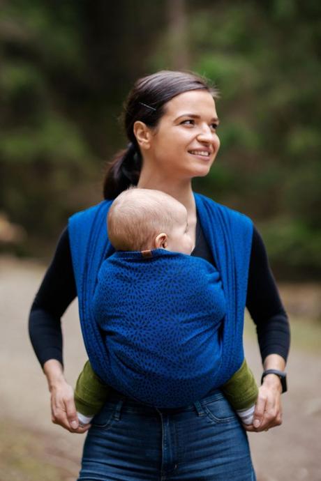 Šatka be lenka bloom - modrá xs, be lenka