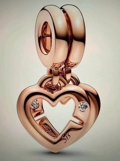 Pandora pozlátená korálka spojené srdcia sestier-n, pandora
