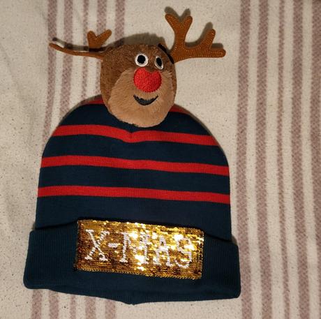 Zimná čiapka so sobíkom velk. 134/152, h&m,134