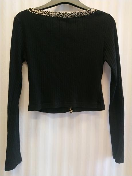 Dámsky čierny crop top, shein, xs, xs