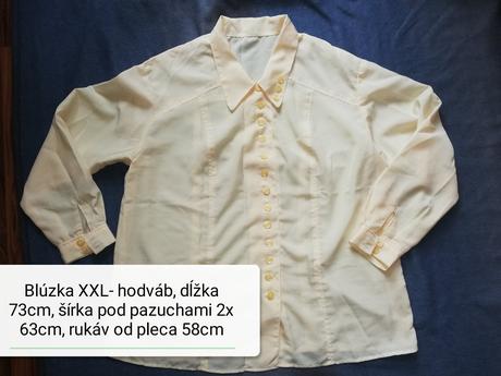 Blúzka hodvábna, xxl