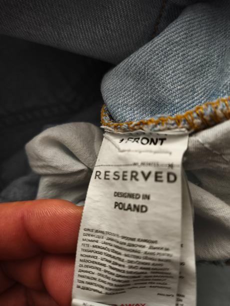 Svetlomodré rifle resserved mom fit, reserved,164