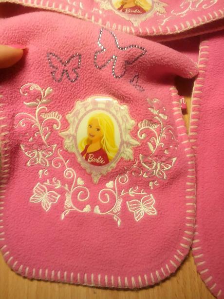 Čiapka+šál 104-110, barbie,110