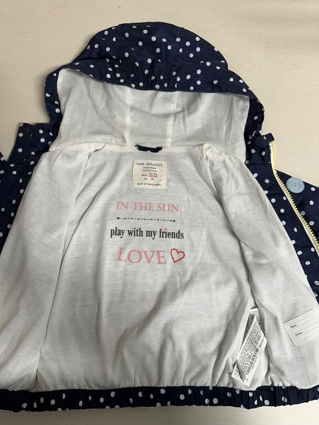 Dievčenská tenká bunda zn. zara, veľ. 92, zara,92