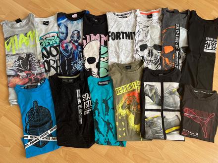 Chlapčenské tričká 14ks-134/140, 134