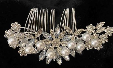 Svadobný hrebienok do vlasov,