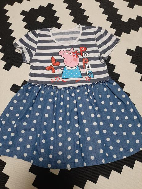 Rozkošné šatičky peppa pig na 5-8r., 128