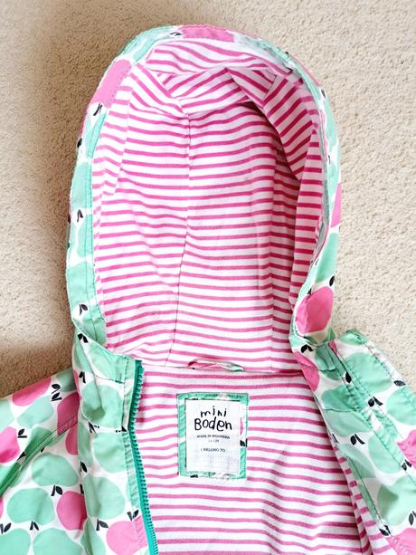 Prechodná bunda s kapucňou, mini boden,152