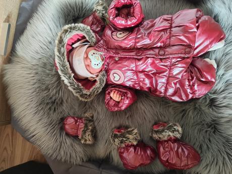 Zimná kombinéza pre novorodenca, 56